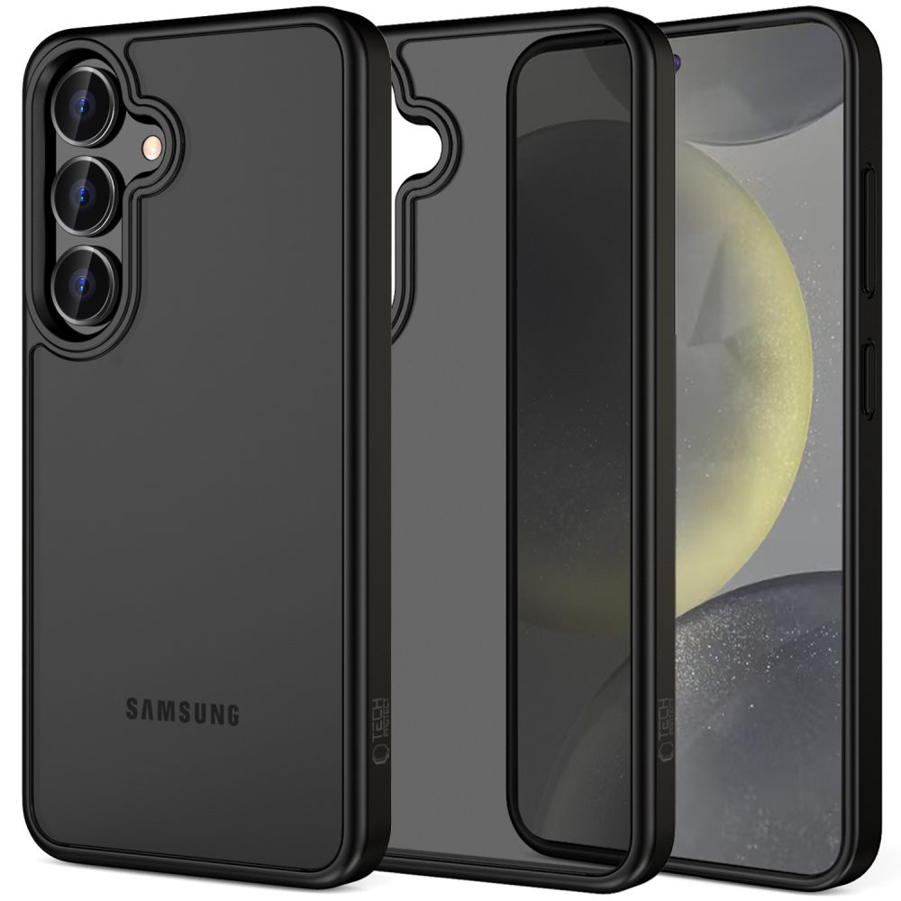 Dėklas Tech-Protect Magmat Galaxy S25, matinis juodas