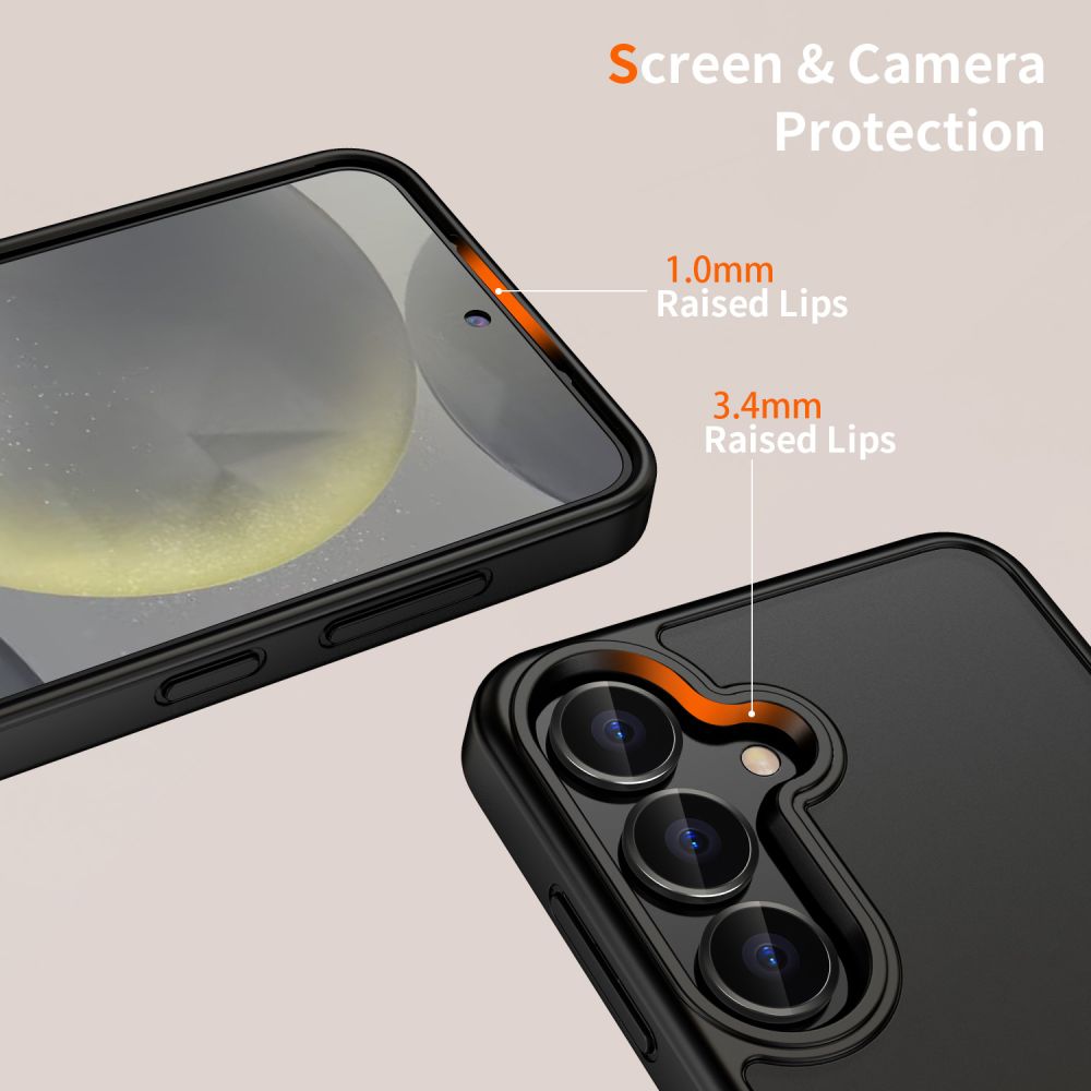 Dėklas Tech-Protect Magmat Galaxy S25, matinis juodas