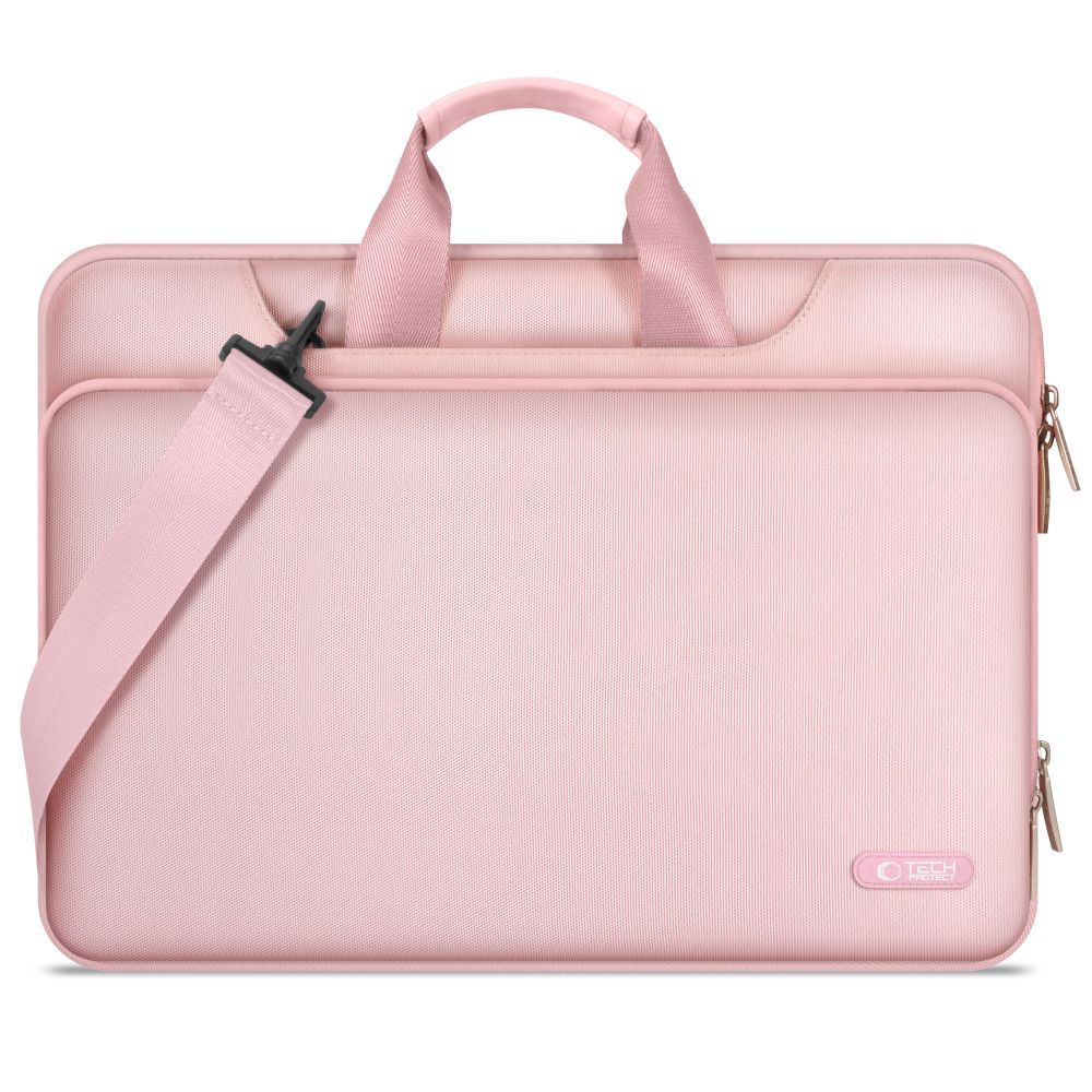 Krepšys nešiojamajam kompiuteriui Tech-Protect Pocket Bag 15-16, rožinis
