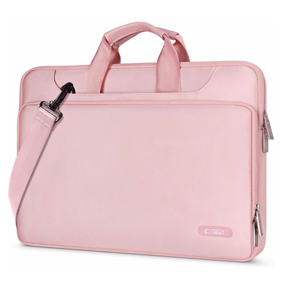 Krepšys nešiojamajam kompiuteriui Tech-Protect Pocket Bag 15-16, rožinis