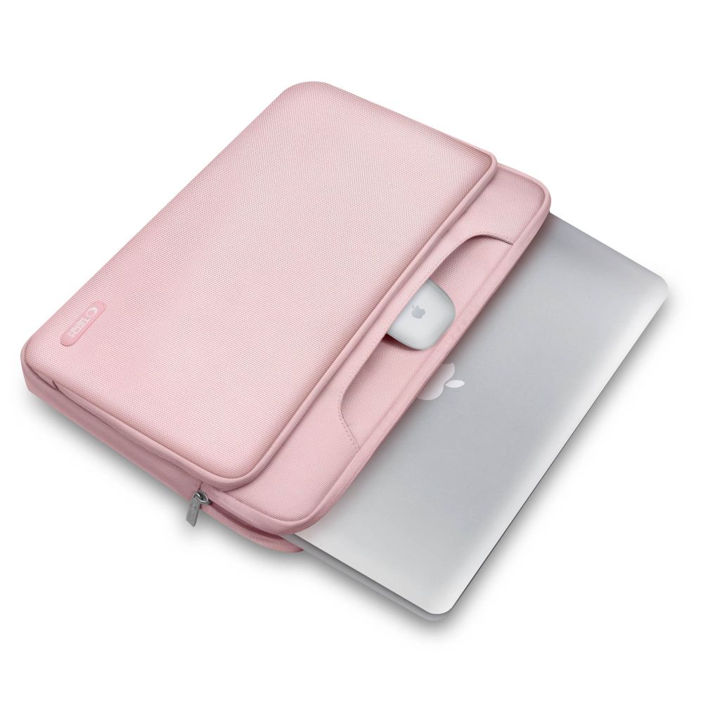 Krepšys nešiojamajam kompiuteriui Tech-Protect Pocket Bag 15-16, rožinis