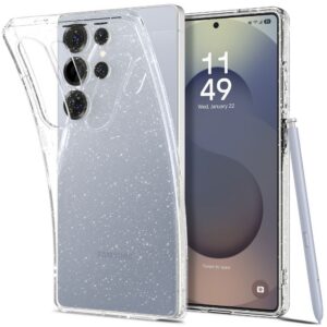Dėklas Spigen Liquid Crystal Samsung Galaxy S25 Ultra, blizgus skaidrus