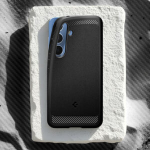Dėklas Spigen Rugged Armor Mag Galaxy S25, matinis juodas
