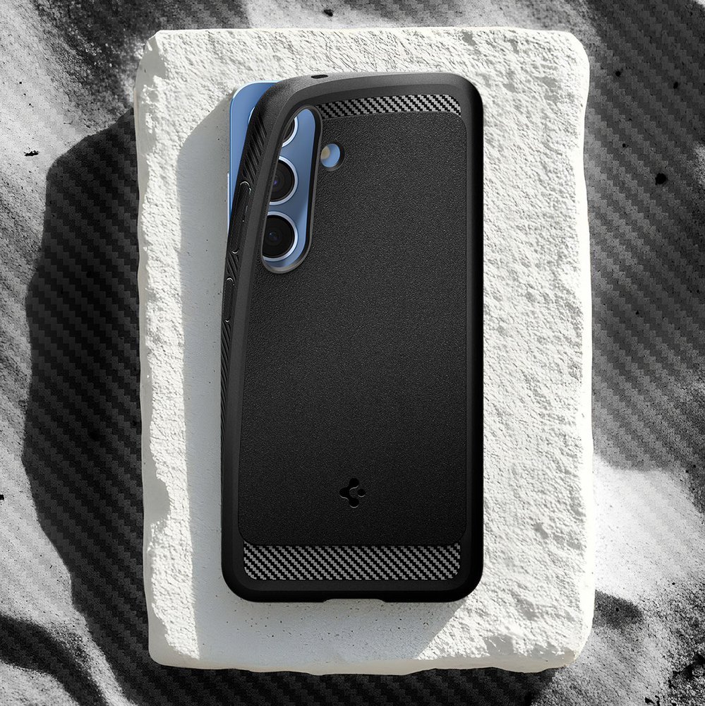 Dėklas Spigen Rugged Armor Mag Galaxy S25, matinis juodas