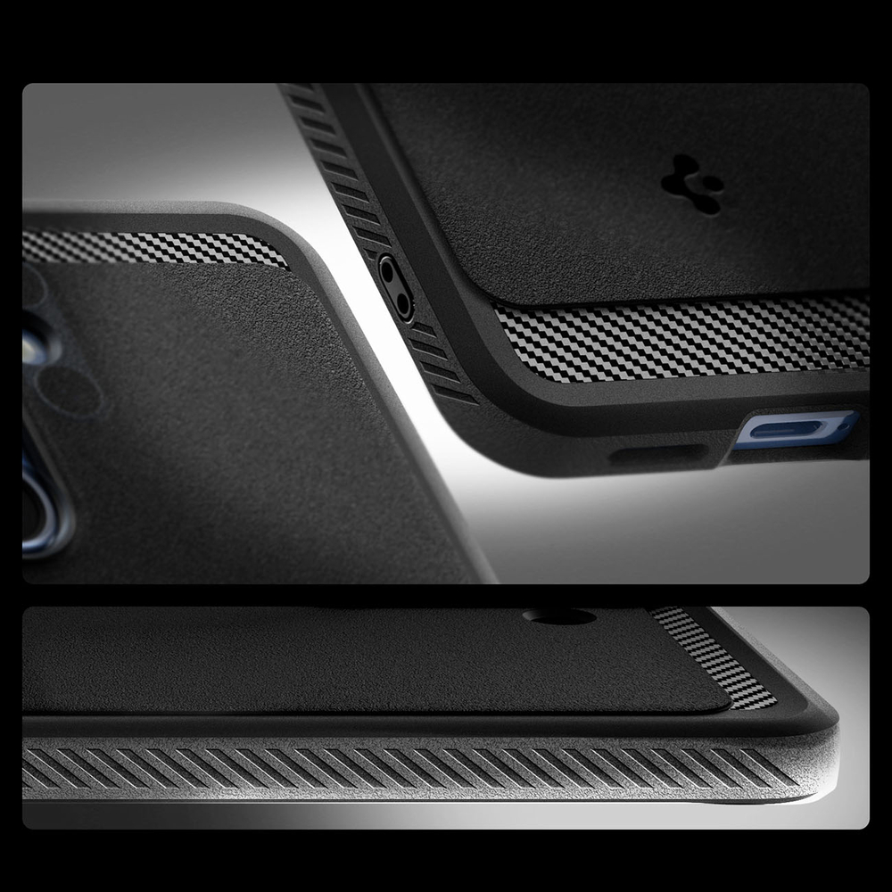 Dėklas Spigen Rugged Armor Mag Galaxy S25, matinis juodas