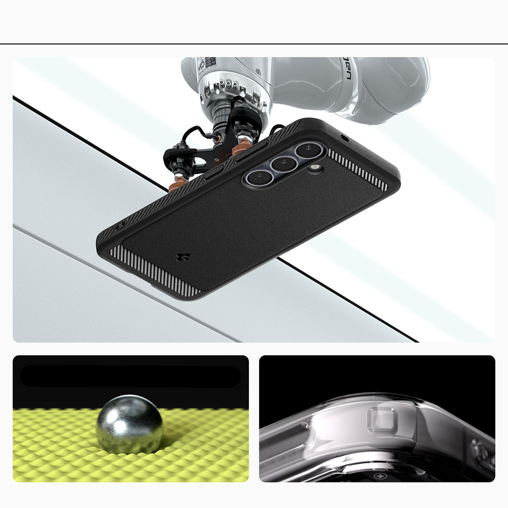 Dėklas Spigen Rugged Armor Mag Galaxy S25, matinis juodas