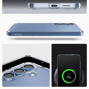 Dėklas Spigen Ultra Hybrid Galaxy S25, skaidrus