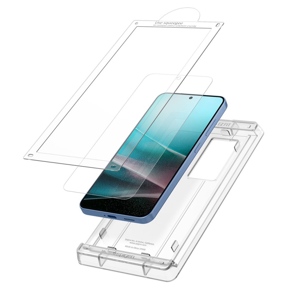 Apsauginė plėvelė Spigen Elite Shield EZ Fit HD Galaxy S25, skaidri