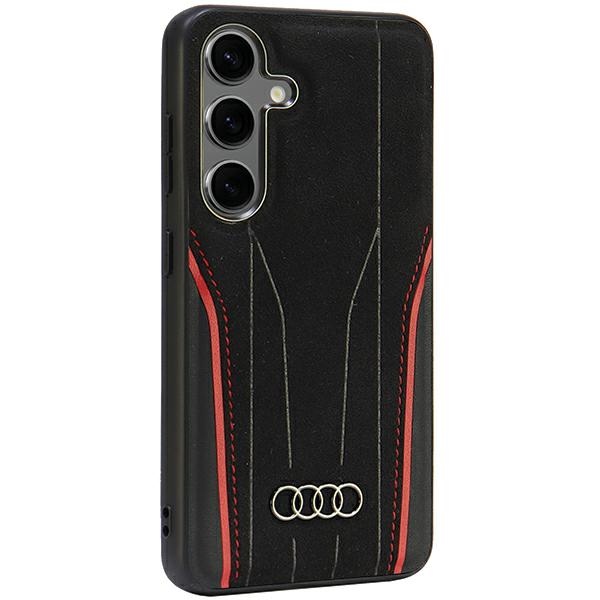 Audi odinis MagSafe dėklas Samsung Galaxy S24 – juodas/raudonas