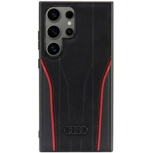 Audi odinis MagSafe dėklas S24 Ultra – juodai raudonas