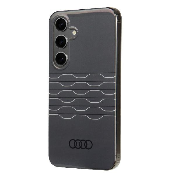 Audi IML geometrinis dėklas Galaxy S24 – juodas