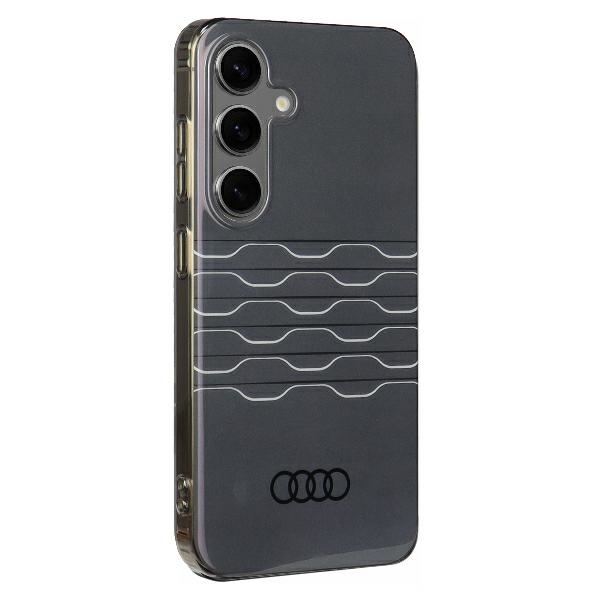 Audi IML geometrinis dėklas Galaxy S24 – juodas