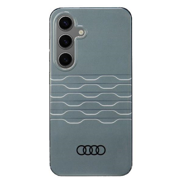 Audi IML geometrinis dėklas Samsung Galaxy S24 – pilkas
