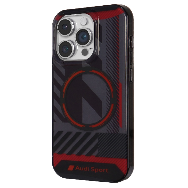 Audi MagSafe dėklas iPhone 14 Pro – juodas