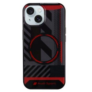 Audi IML Sport MagSafe dėklas iPhone 15/14 Plus – juodas