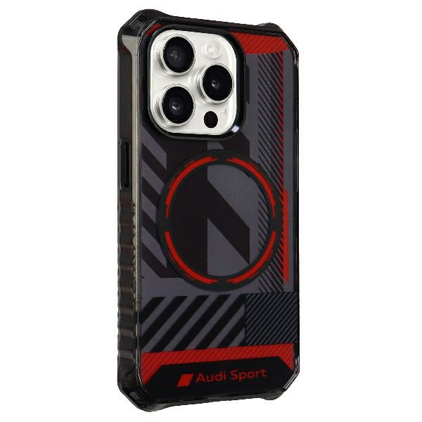 Audi IML Sport MagSafe dėklas iPhone 15 Pro – juodas