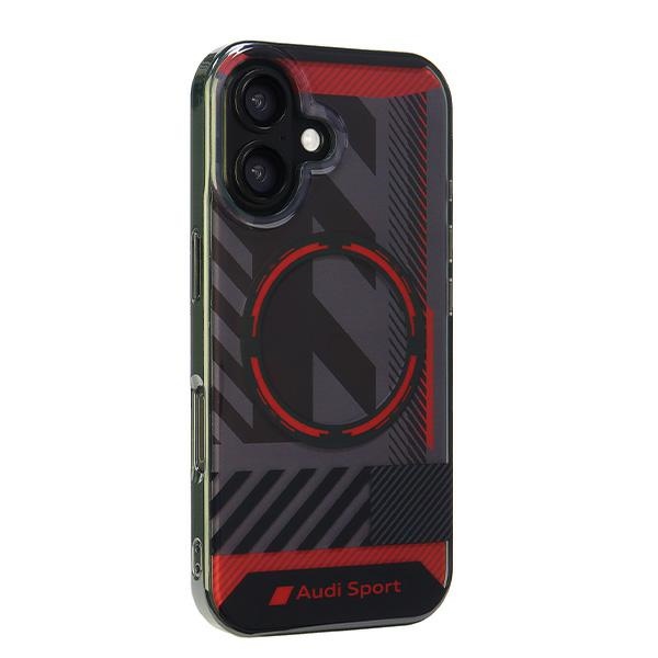Audi MagSafe dėklas iPhone 16 6.1 – juodas
