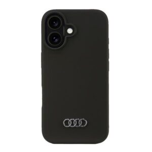 Audi silikoninis dėklas iPhone 16 6,1" – juodas