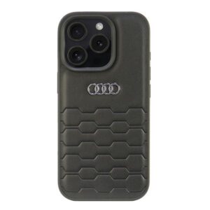 Audi Synthetic Leather dėklas iPhone 16 Pro – juodas