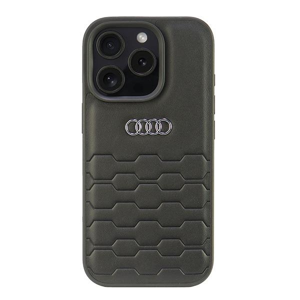 Audi Synthetic Leather dėklas iPhone 16 Pro – juodas