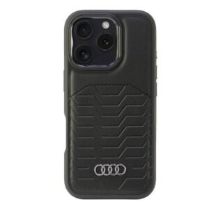 Audi MagSafe dėklas iPhone 16 Pro 6.3" – juodas