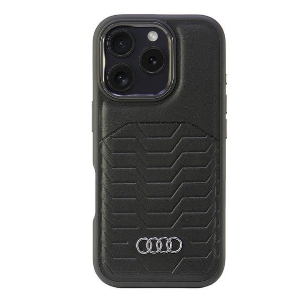 Audi MagSafe dėklas iPhone 16 Pro 6.3" – juodas