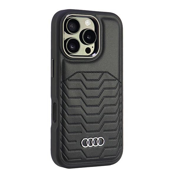 Audi MagSafe dėklas iPhone 16 Pro 6.3" – juodas
