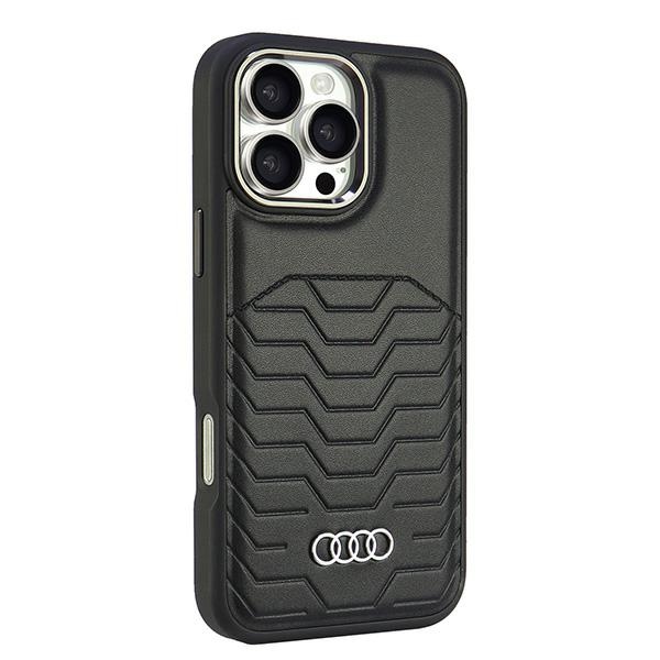 Audi MagSafe dėklas iPhone 16 Pro Max – juodas