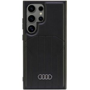 Audi sintetinės odos MagSafe dėklas Galaxy S24 Ultra – juodas