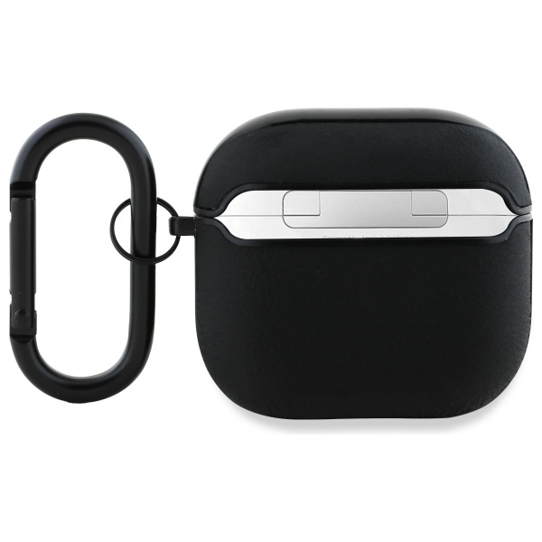 BMW dėklas AirPods 4 – natūrali oda, juodas