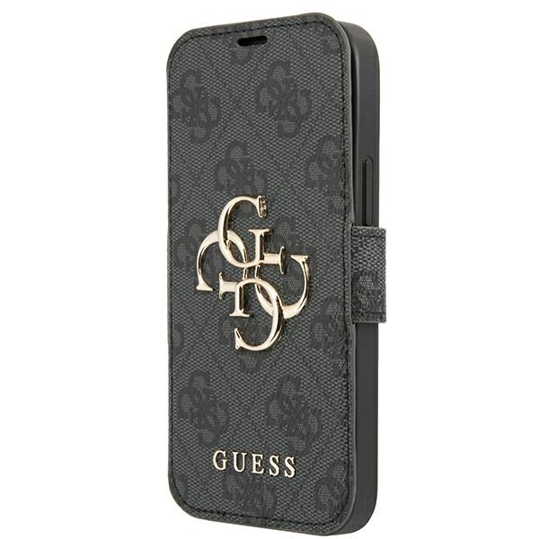 Guess atverčiamas dėklas iPhone 13 Pro Max – pilkas