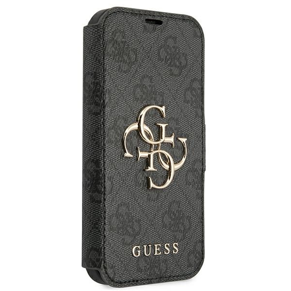 Guess atverčiamas dėklas iPhone 13 Pro Max – pilkas