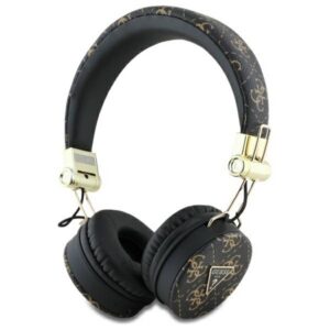 Guess Bluetooth ENC GUBH70E4PTMK ausinės juodos/juodos 4G trikampio apvalios formos
