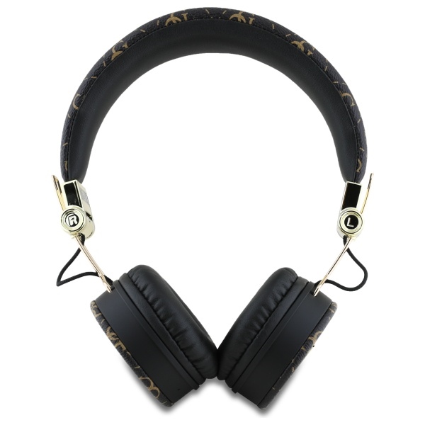 Guess Bluetooth ENC GUBH70E4PTMK ausinės juodos/juodos 4G trikampio apvalios formos