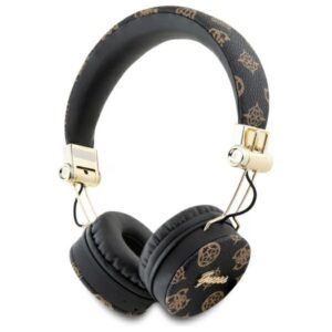 Guess Bluetooth ENC GUBH70EPOSMK ant ausinės juodos/juodos Peony Script Round Shape