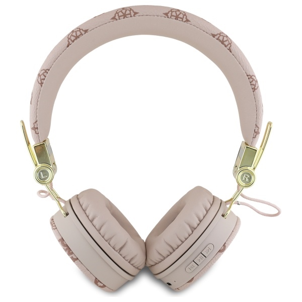 Guess Bluetooth ENC GUBH70EPOSMW Rudos/Brown Peony Script apvalios formos ausinės