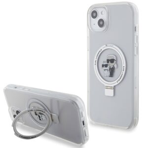 Karl Lagerfeld MagSafe dėklas iPhone 15 Plus/14 Plus – baltas