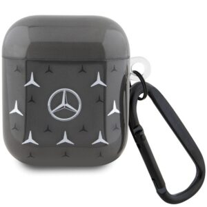 Mercedes‑Benz AirPods 1/2 dėklas – juodas, Large Star