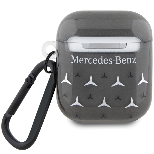 Mercedes‑Benz AirPods 1/2 dėklas – juodas, Large Star