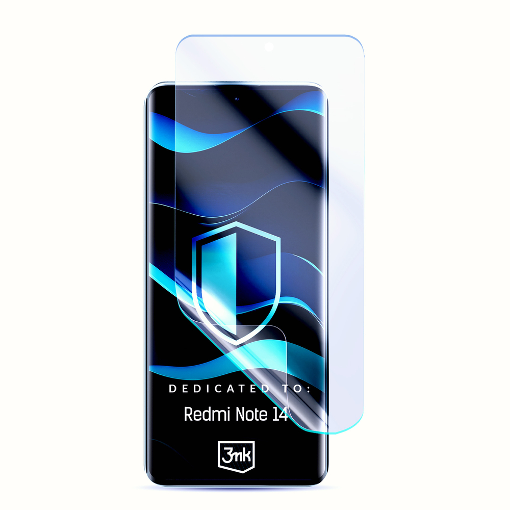 Hibridinis stiklas 3mk FlexibleGlass™, skirtas Xiaomi Redmi Note 14 4G