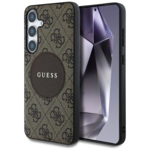 Guess 4G MagSafe dėklas Galaxy S25+ – rudas