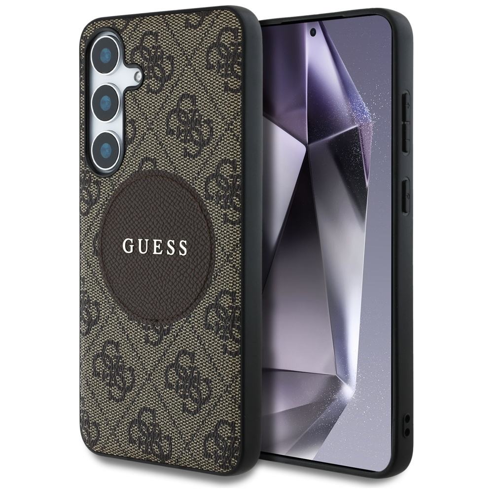 Guess 4G MagSafe dėklas Galaxy S25+ – rudas