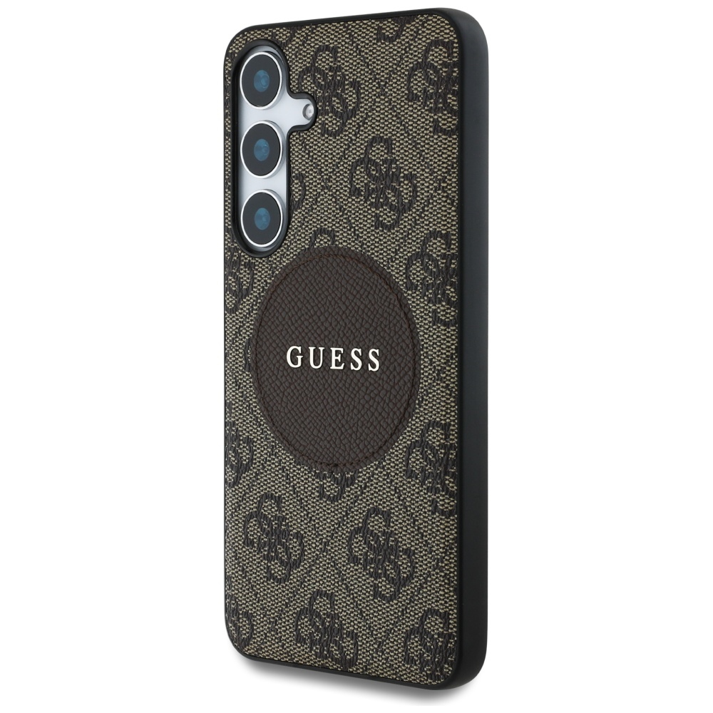 Guess 4G MagSafe dėklas Galaxy S25+ – rudas