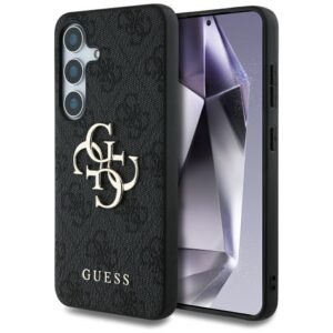 Guess Big 4G dėklas Samsung Galaxy S25 – juodas
