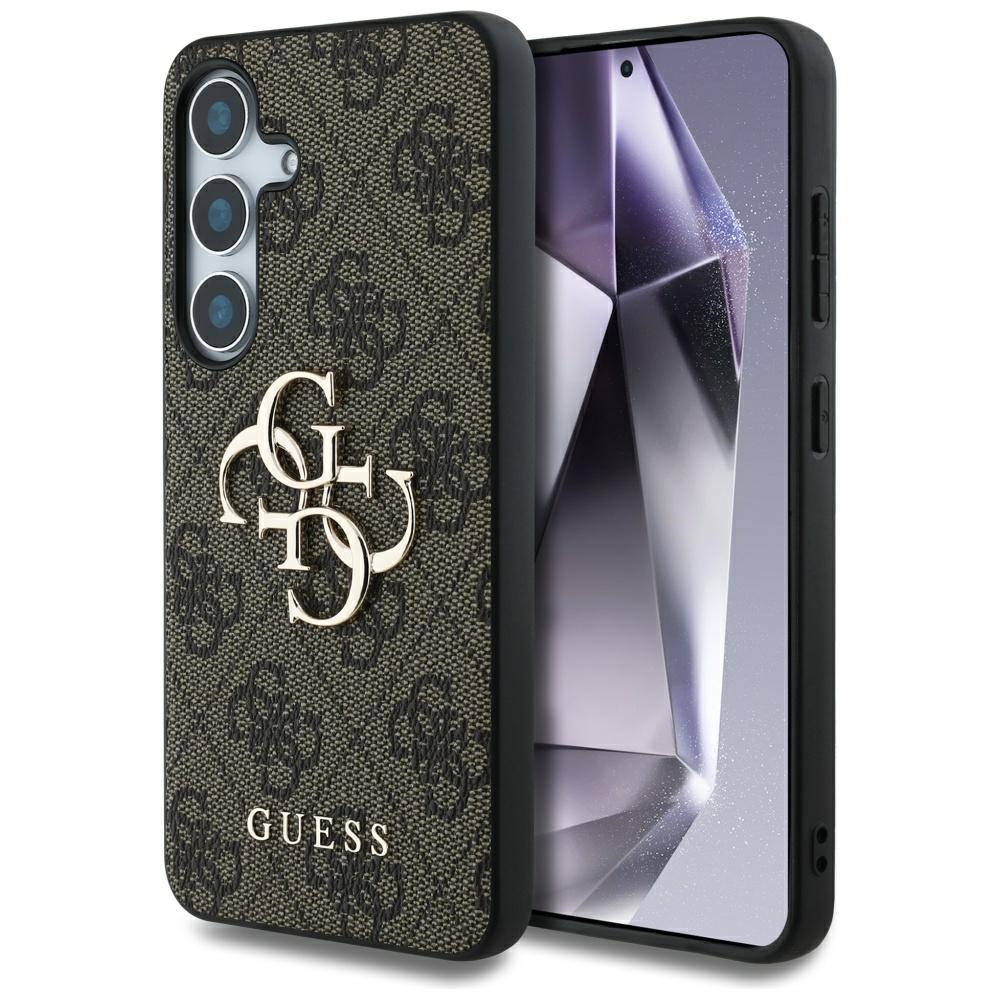 Guess Big 4G dėklas Samsung Galaxy S25+ – rudas
