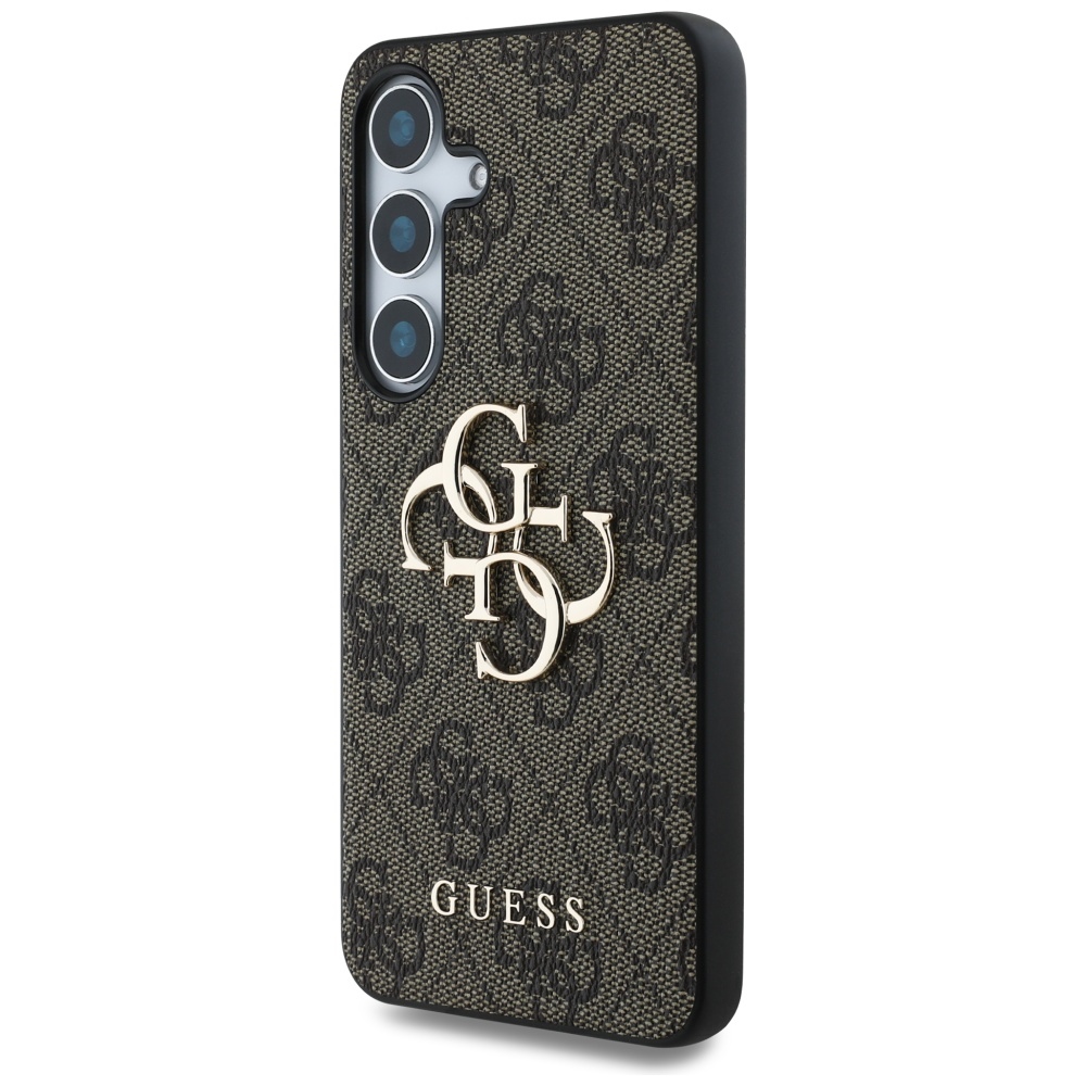 Guess Big 4G dėklas Samsung Galaxy S25+ – rudas
