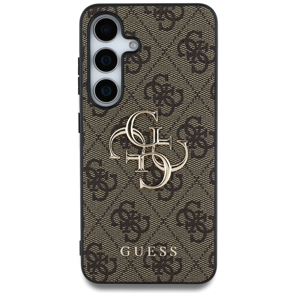 Guess Big 4G dėklas Samsung Galaxy S25+ – rudas