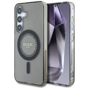 Guess MagSafe dėklas Samsung Galaxy S25 – juodas