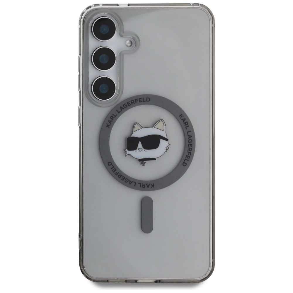 Karl Lagerfeld MagSafe dėklas Samsung Galaxy S25 – juodas