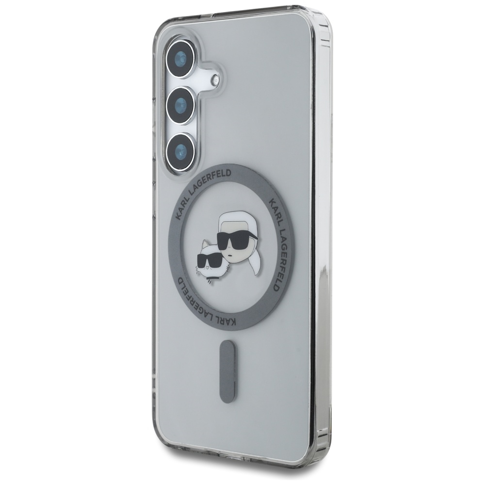 Karl Lagerfeld MagSafe dėklas Galaxy S25 – juodas